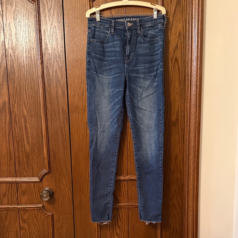 American Eagle Outfitters Women's Dark Indigo Jeggings size 8 Regular